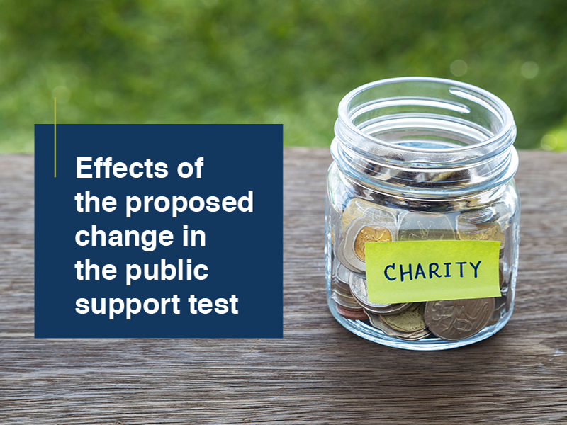 The public support test for nonprofits: How a small proposed change may significantly impact you