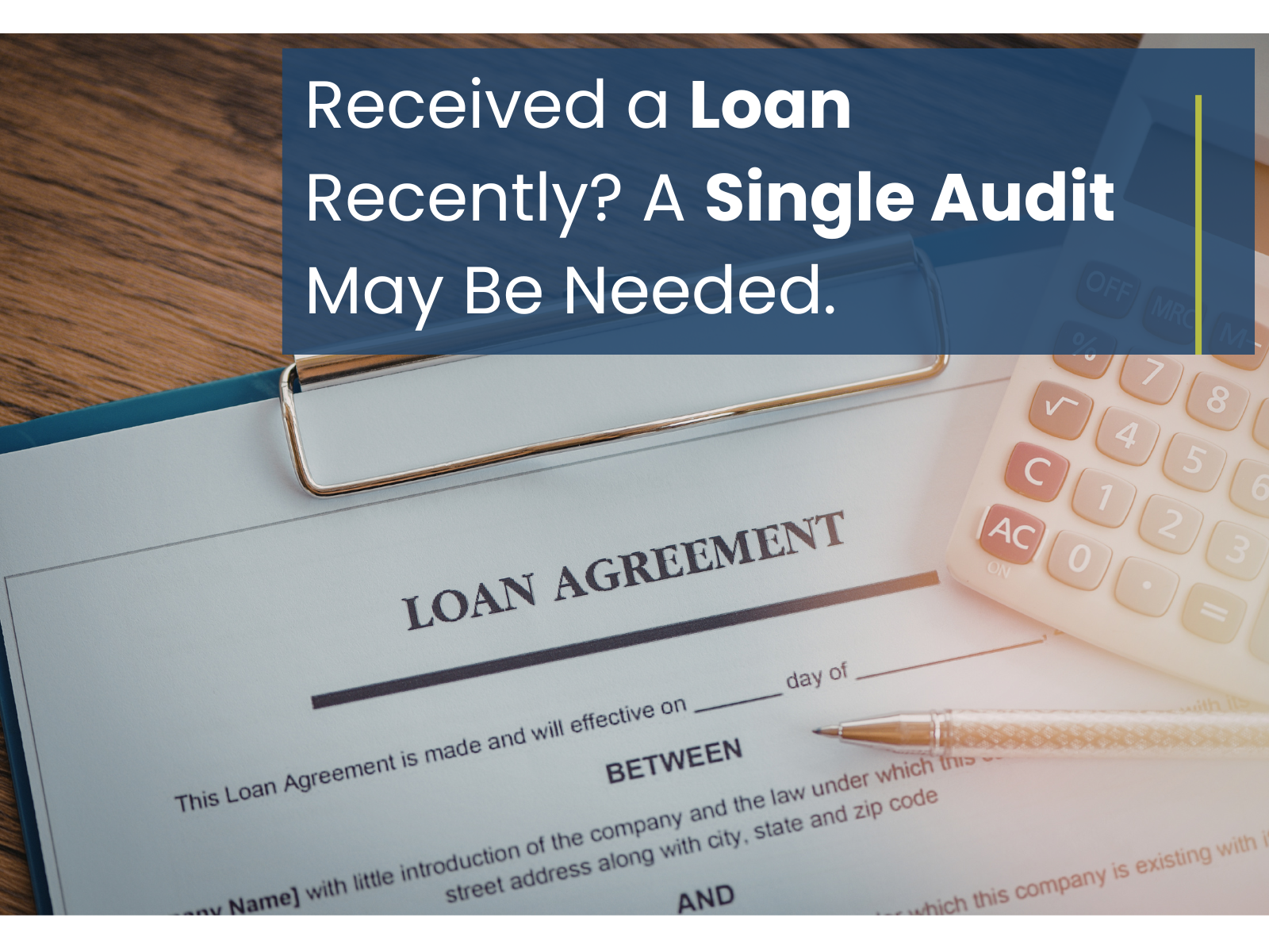 Received a Loan Recently? Does Your Nonprofit Need a Single Audit?